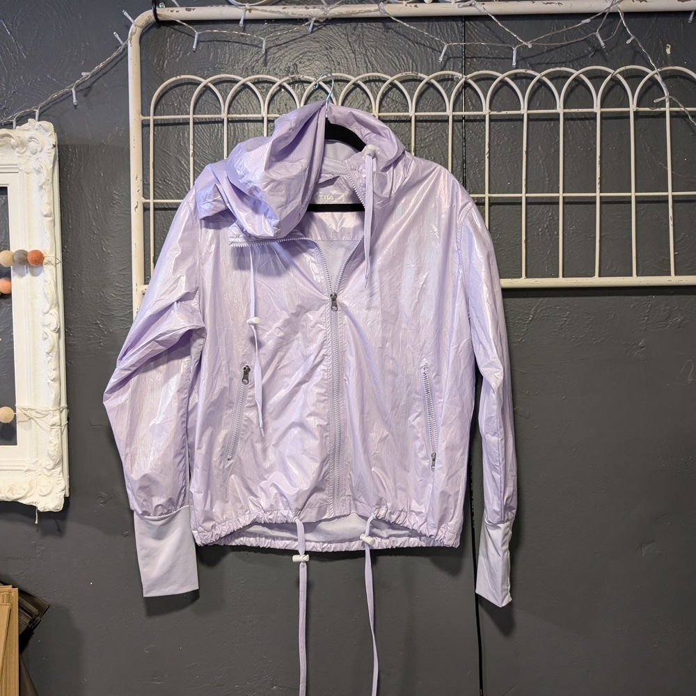 Size L. Zyia Lavender Zip Athletic Jacket